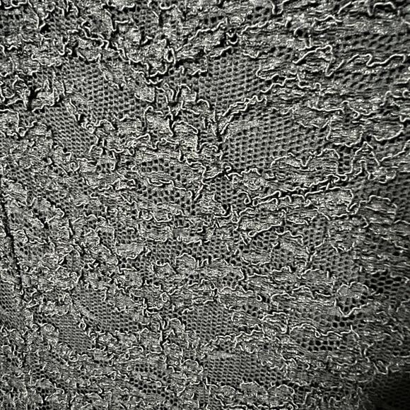 90s Laundry by Shelli Segal Black Lace Short Gothic Whimsigoth Sz 4 Dress Small - Picture 10 of 14